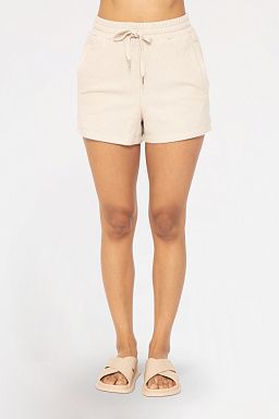 Bermuda with Tie Waist Tan