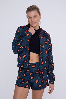 Bold Cheetah Print Bomber Jacket