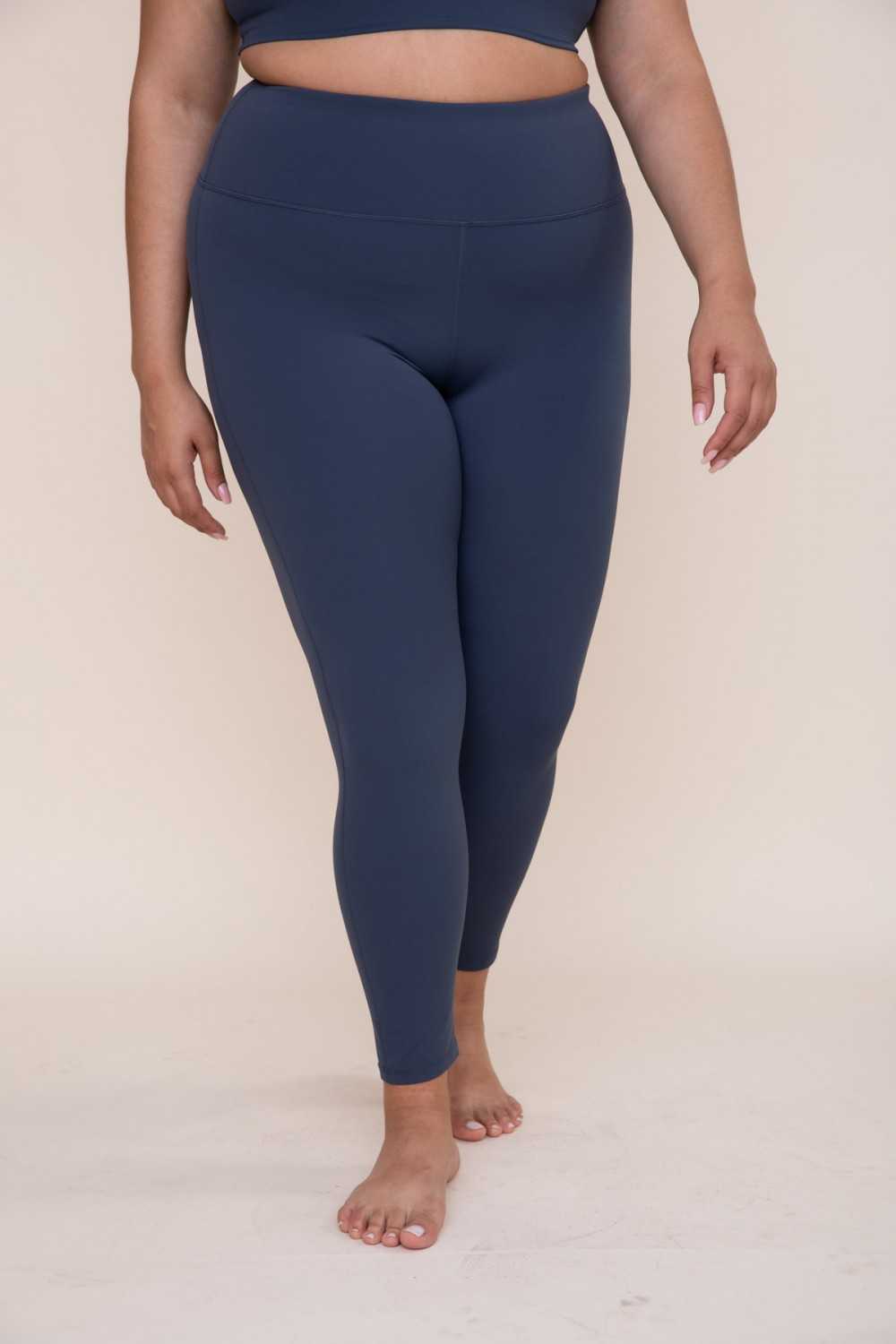 Mono B Leggings Bronze - CURVY TACTEL-Lycra High-Impact - CaitlinRiceStyle