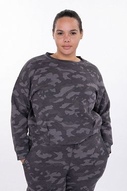 CURVY Dark Camo Relaxed Fit