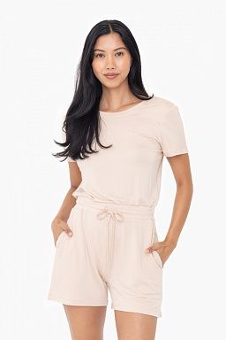 Drapey Rayon Blend Romper