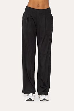 FlexFlow Pleated Front Wide Leg Pants Black