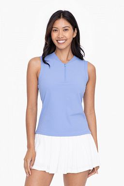 GREEN Half Zip Mandarin Collar Active