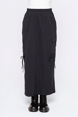 GREEN High-Waised Maxi Black