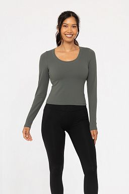 GREEN Scoop Neck Active Urban grey