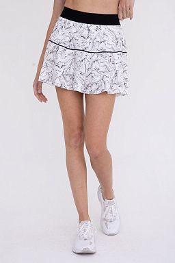 Marbled Swirls Pleated Active