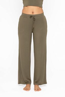 Mid-Rise Lounge Terry Pants Ivy green