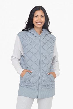 Quilted Fleece Hooded