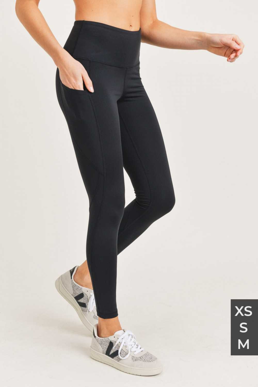 Mono B High-Waist Leggings PETITE Essential Panel - CaitlinRiceStyle