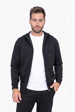 Sleek Knit Zip Up Performance Hoodie