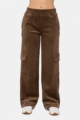 Soft Luxe Corduroy Cargo Pants Dark earth