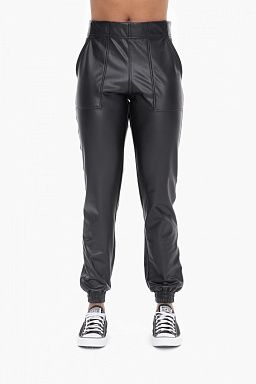 Vegan Leather Joggers