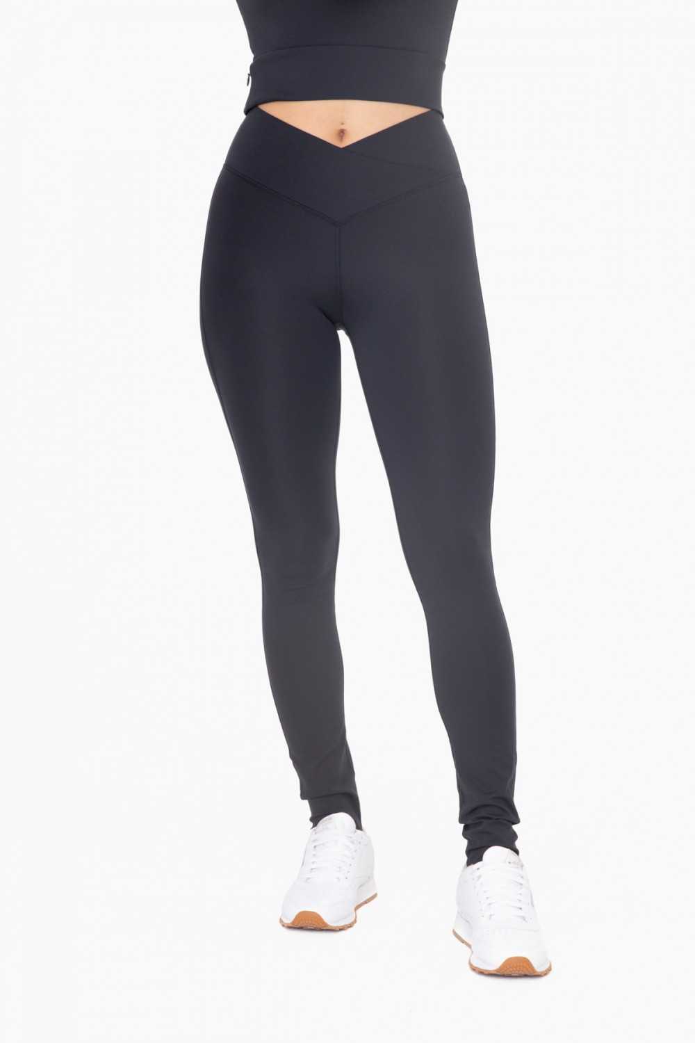 Mono B Leggings Venice Crossover Waist Stirrup - CaitlinRiceStyle