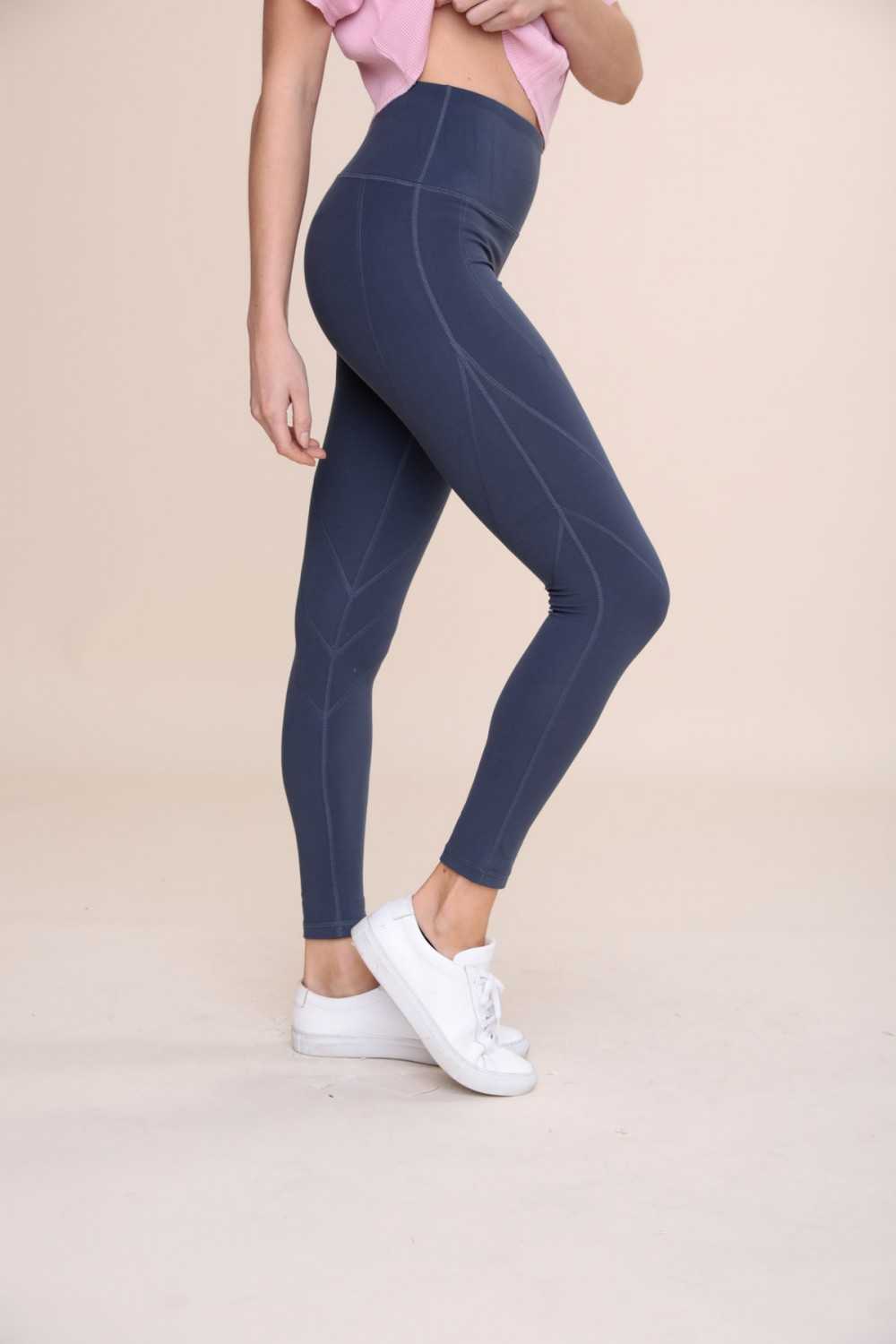 Mono B High-Waist Leggings Venice With Seam Details - CaitlinRiceStyle