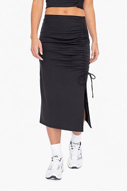 Venice Side Cinch Midi Skirt