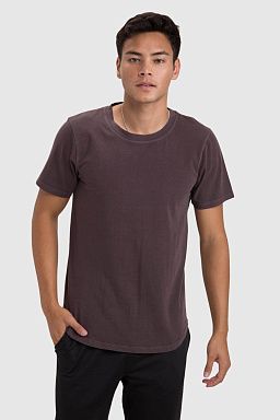 Pima Cotton Scallop Hem Core Tee