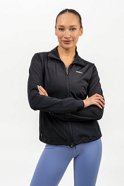 Shiny Zip Up Workout Jacket SLEEK