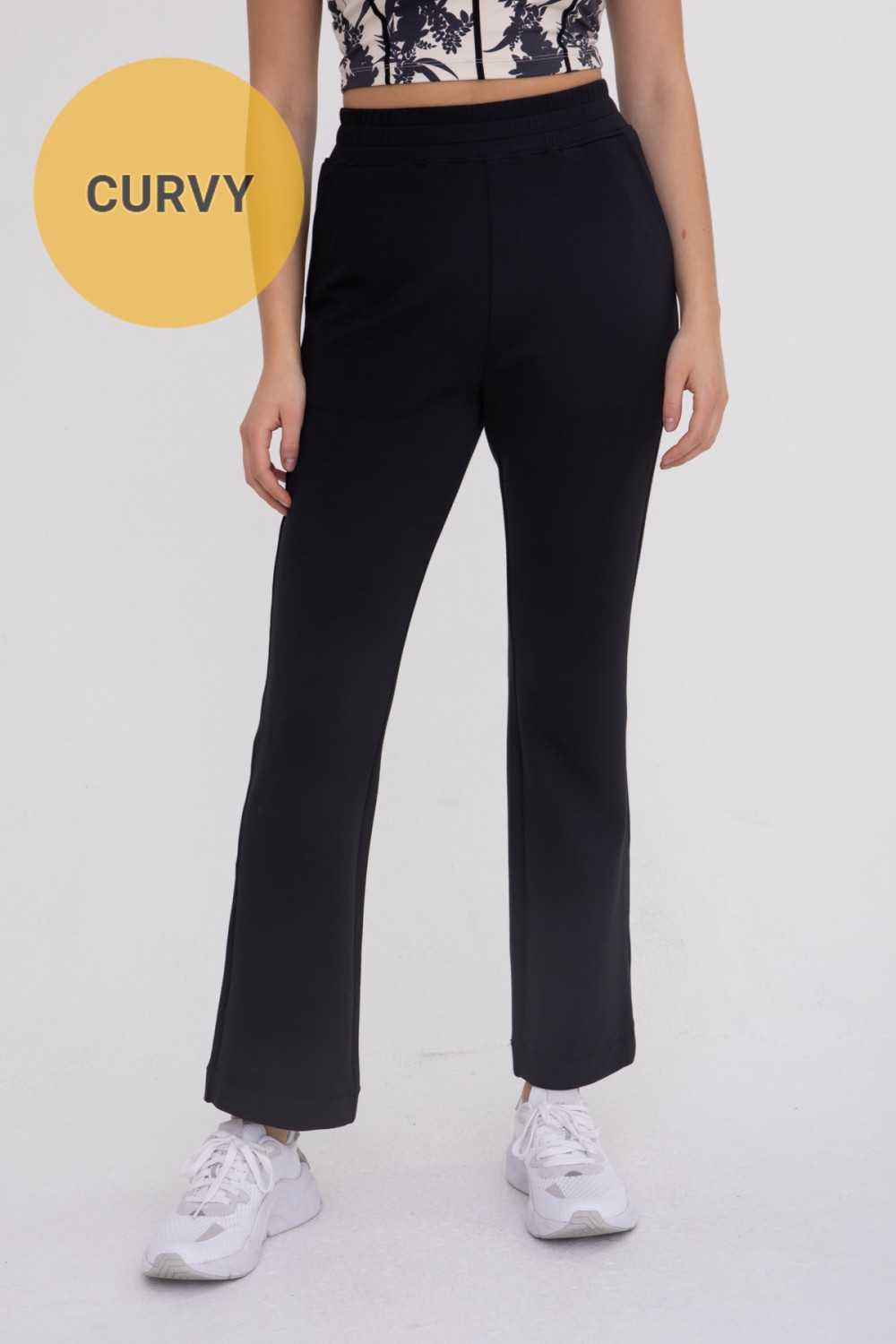 Mono B High-Waist Pants CURVY Modal Blend - CaitlinRiceStyle