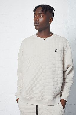 Farrow Quilted Jacquard Oversized Silver Lining