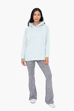 Side Zipper & Melange Slit Flare set